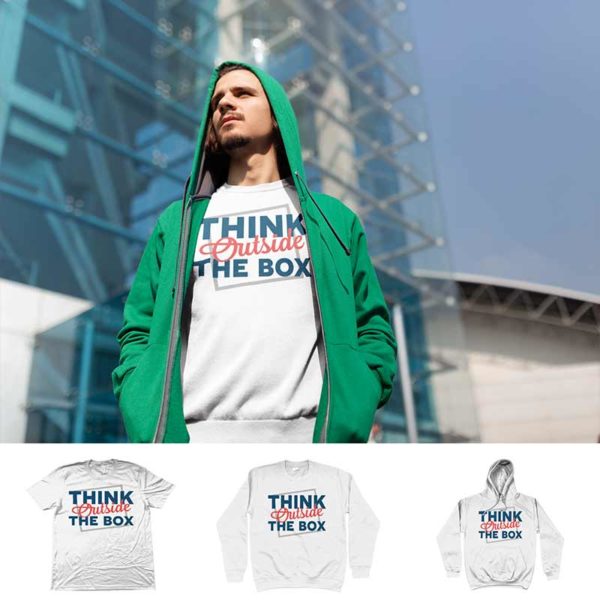 Sweatshirt "THINK OUTSIDE THE BOX"