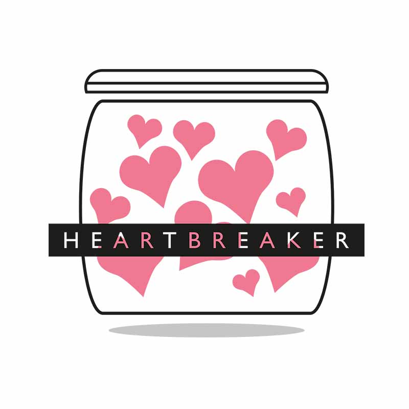 Design T-shirt "HEARTBREAKER"