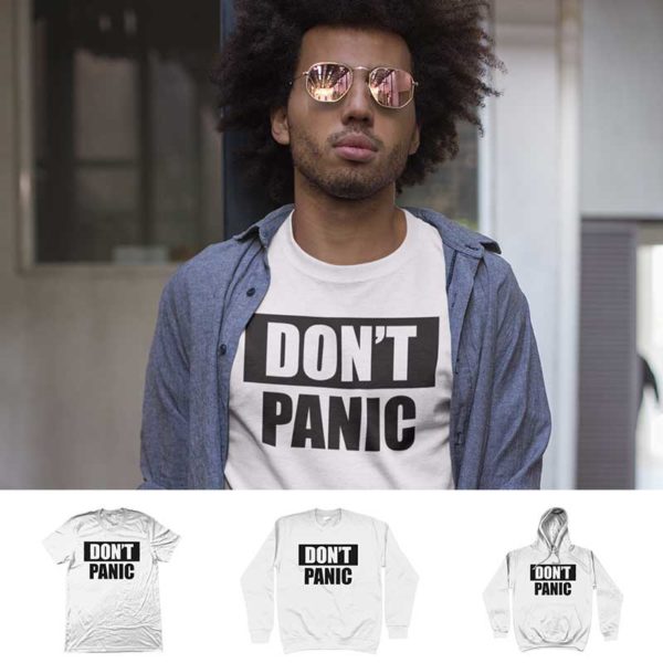 T-shirt "DON'T PANIC"