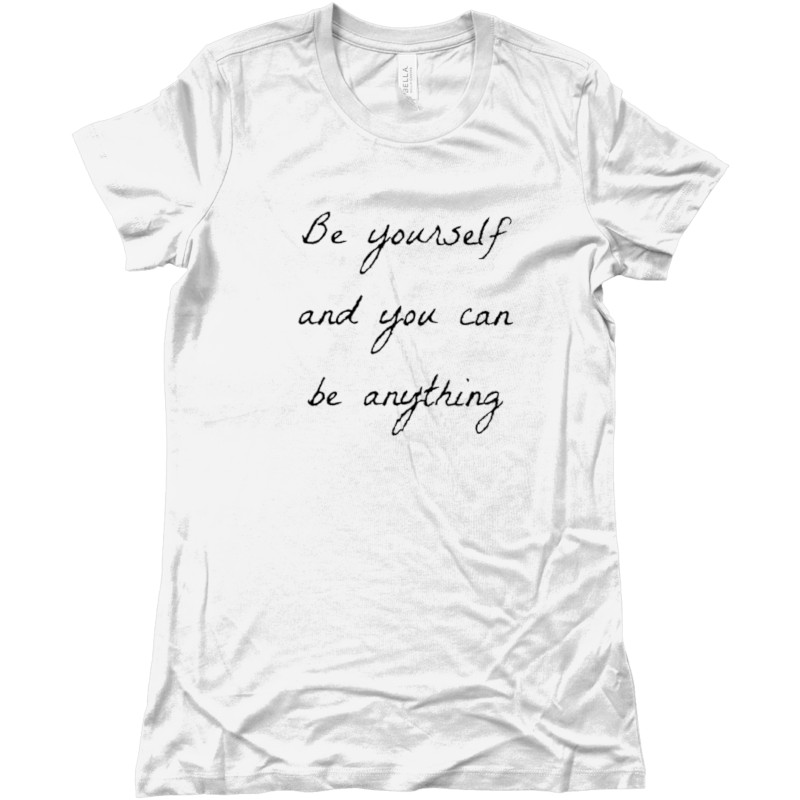 maglietta-be-yourself-and-you-can-be-anything-tshirt-bianca-collezione-influencer-instagram-moda-shop-online