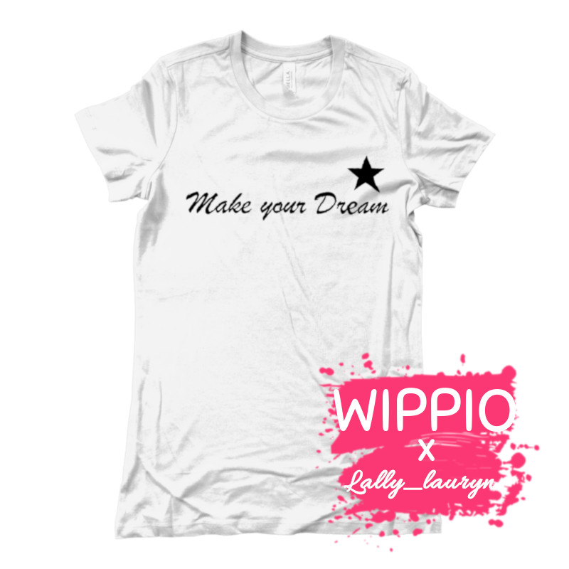 maglietta-make-your-dream-tshirt-bianca-collezione-influencer-donna-instagram-moda-shop-online